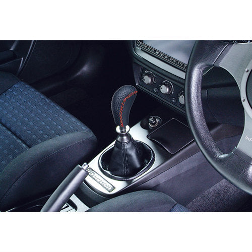 SPORT GRIP SHIFT KNOB LEATHER 400 RED STITCH